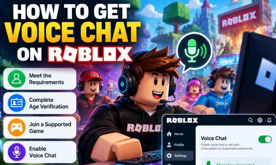 How to get voice chat on roblox